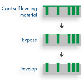 Expose-develop method