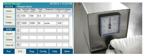 Auto Dispense used with spin coater